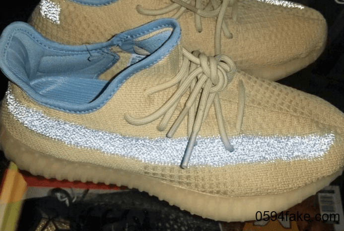 Yeezy 350 V2 “Linen”实物图首度曝光!侧透满天星超抢眼!