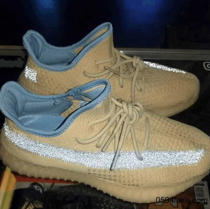 Yeezy 350 V2 “Linen”实物图首度曝光!侧透满天星超抢眼!