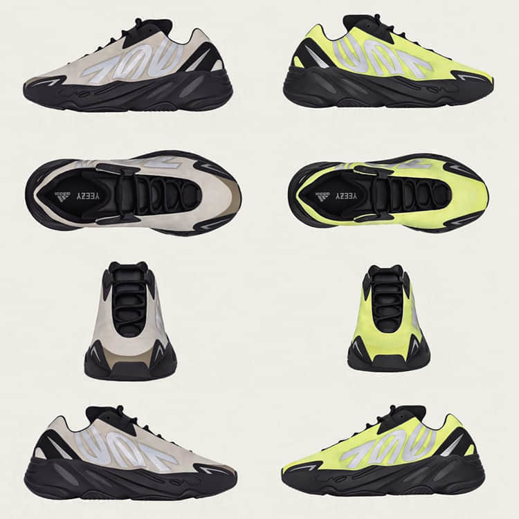 两双Yeezy 700 MNVN全新配色限定本月发售!