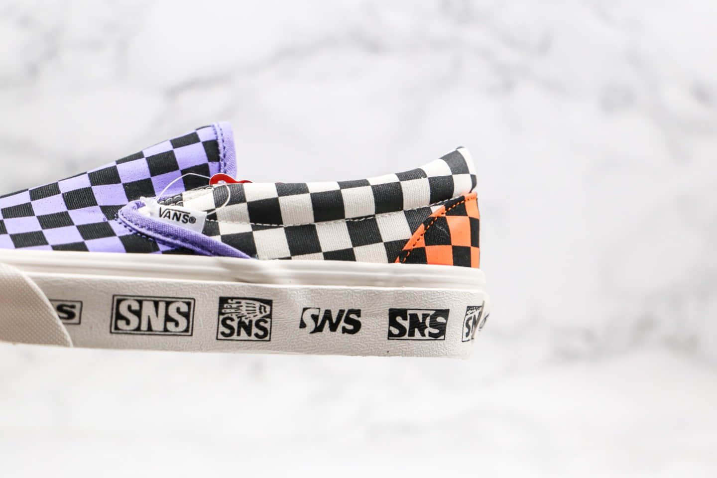 万斯Sneakersnstuff x Vans Vault Venice Beach Pack 2020联名款低帮棋盘格子一脚蹬鸳鸯配色公司级版本原厂硫化大底