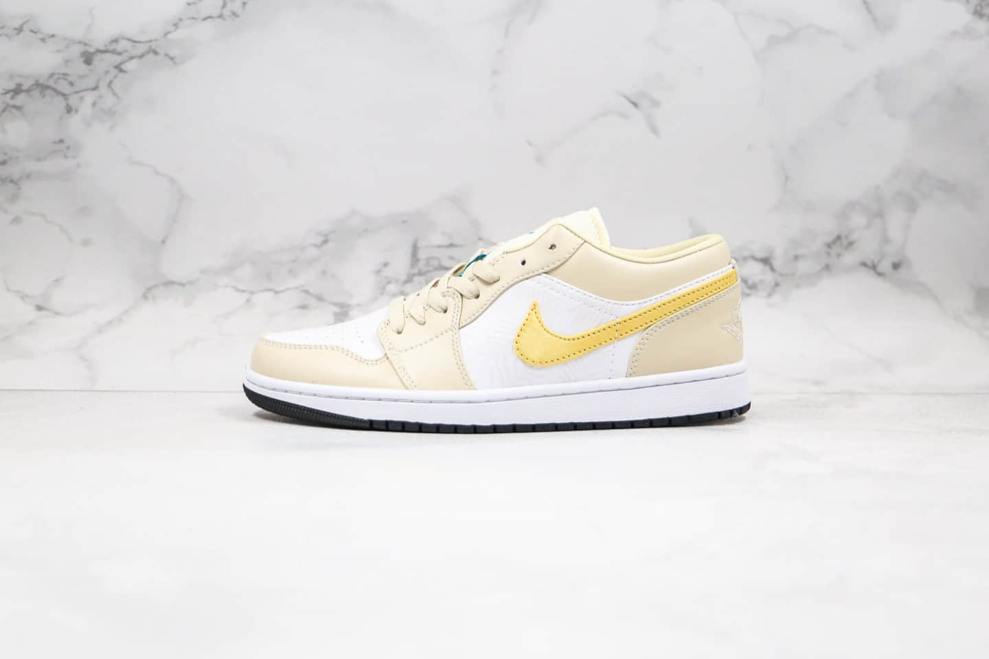 乔丹Air Jordan 1 Low Light Orewood Brown纯原版本低帮AJ1淡黄色浅矿石木棕色阿马里洛白内置气垫原楦头纸板打造 货号:CK3022-107