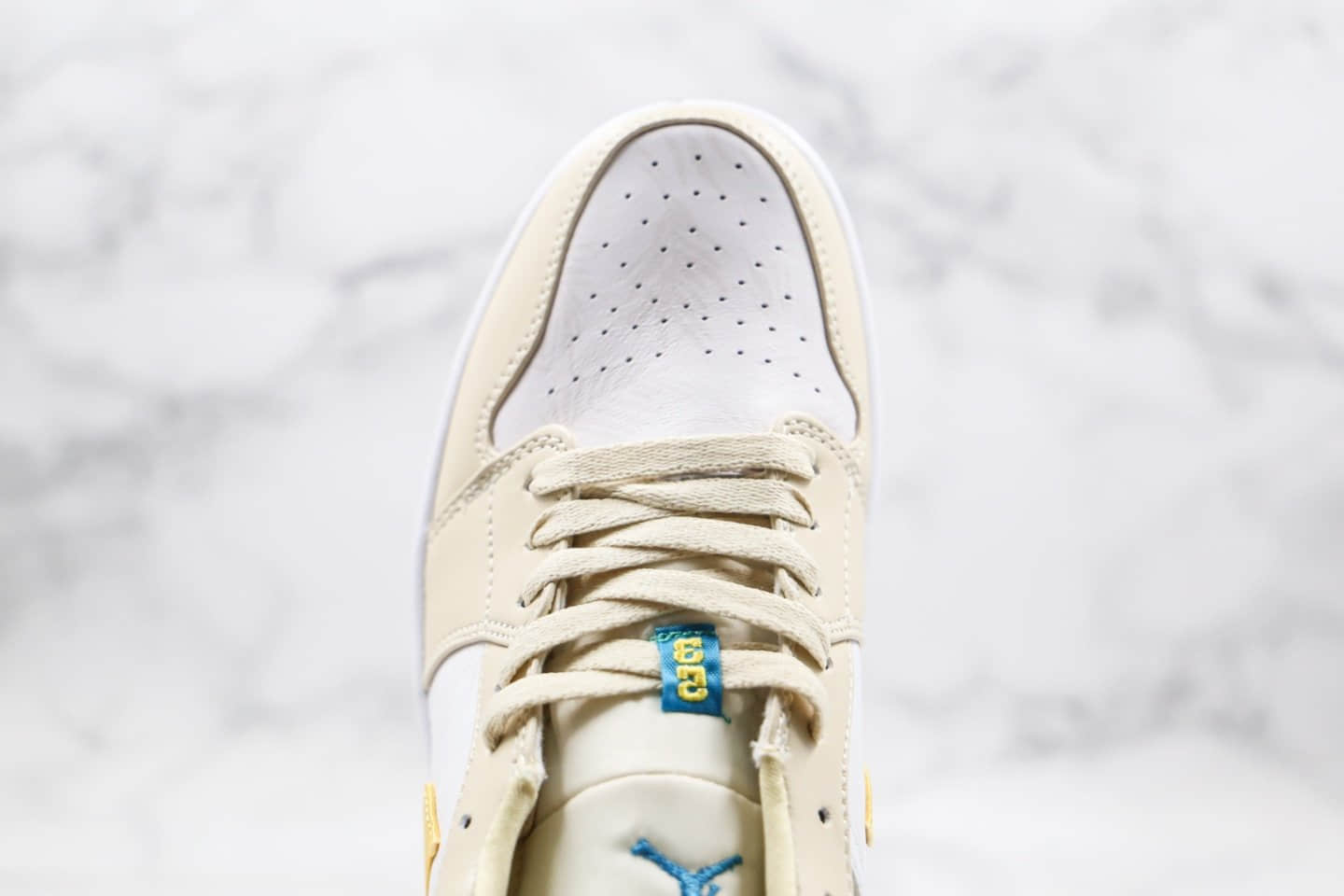 乔丹Air Jordan 1 Low Light Orewood Brown纯原版本低帮AJ1淡黄色浅矿石木棕色阿马里洛白内置气垫原楦头纸板打造 货号:CK3022-107