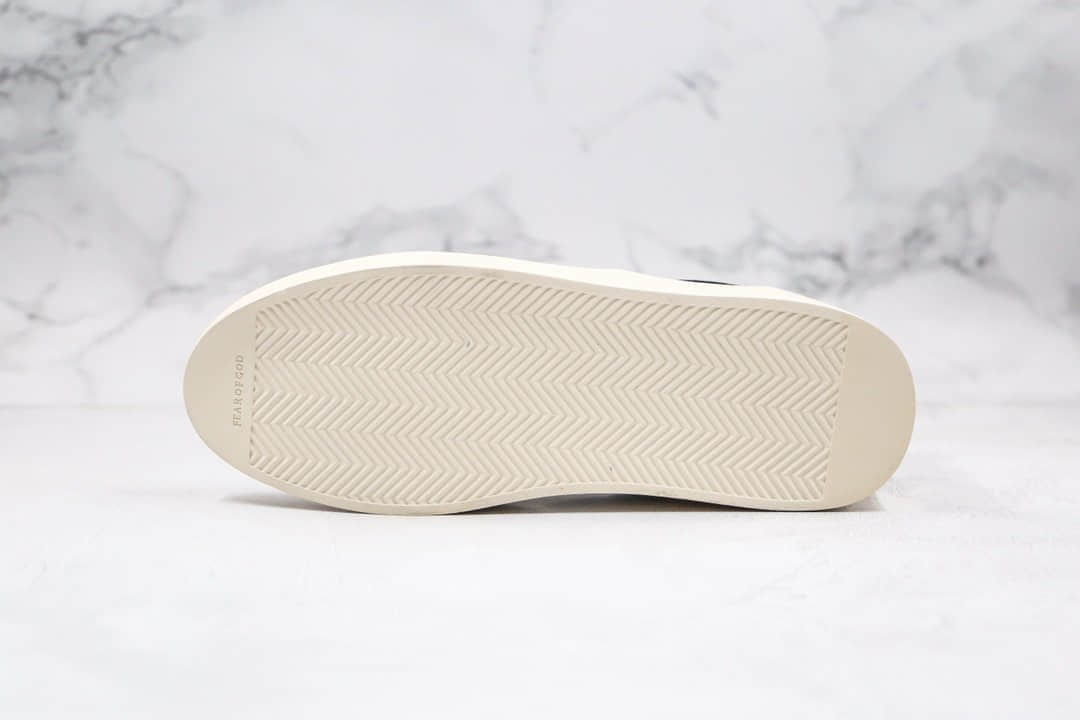 恐惧上帝Fear Of God 101 Low Top Sneaker纯原版本高街黑白字母厚底板鞋正确鞋面材质