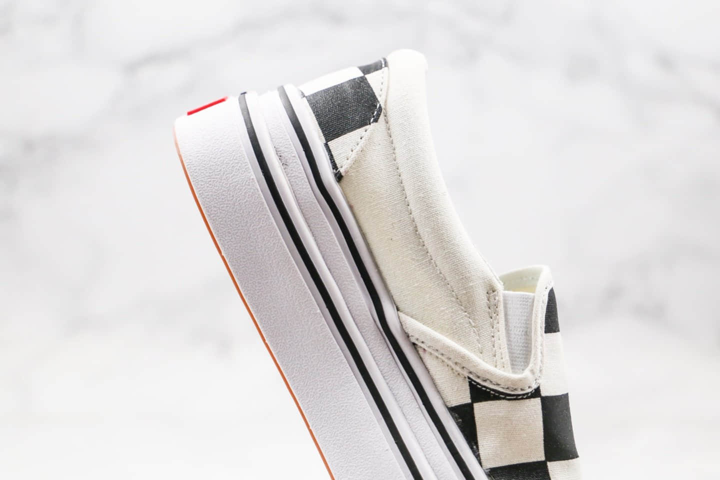 万斯Vans ComfyCush slip-on公司级版本厚底黑白棋盘格子一脚蹬懒人鞋原厂硫化大底原盒原标