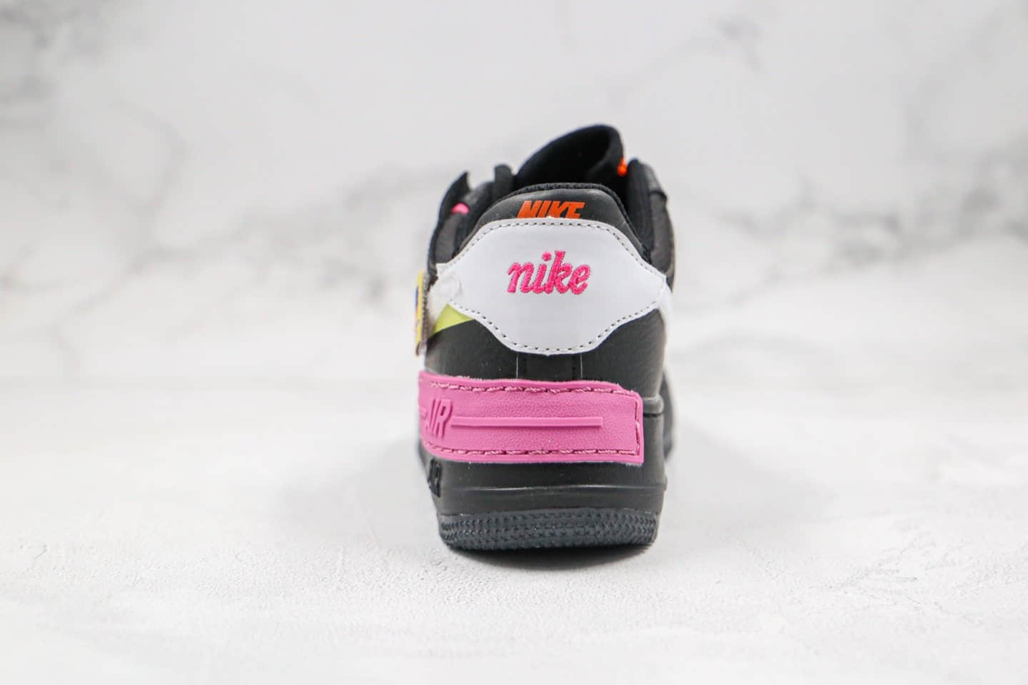 耐克Nike Air Force 1 Shadow纯原版本低帮空军一号马卡龙笑脸黑粉色原档案数据开发 货号:CU4743-001