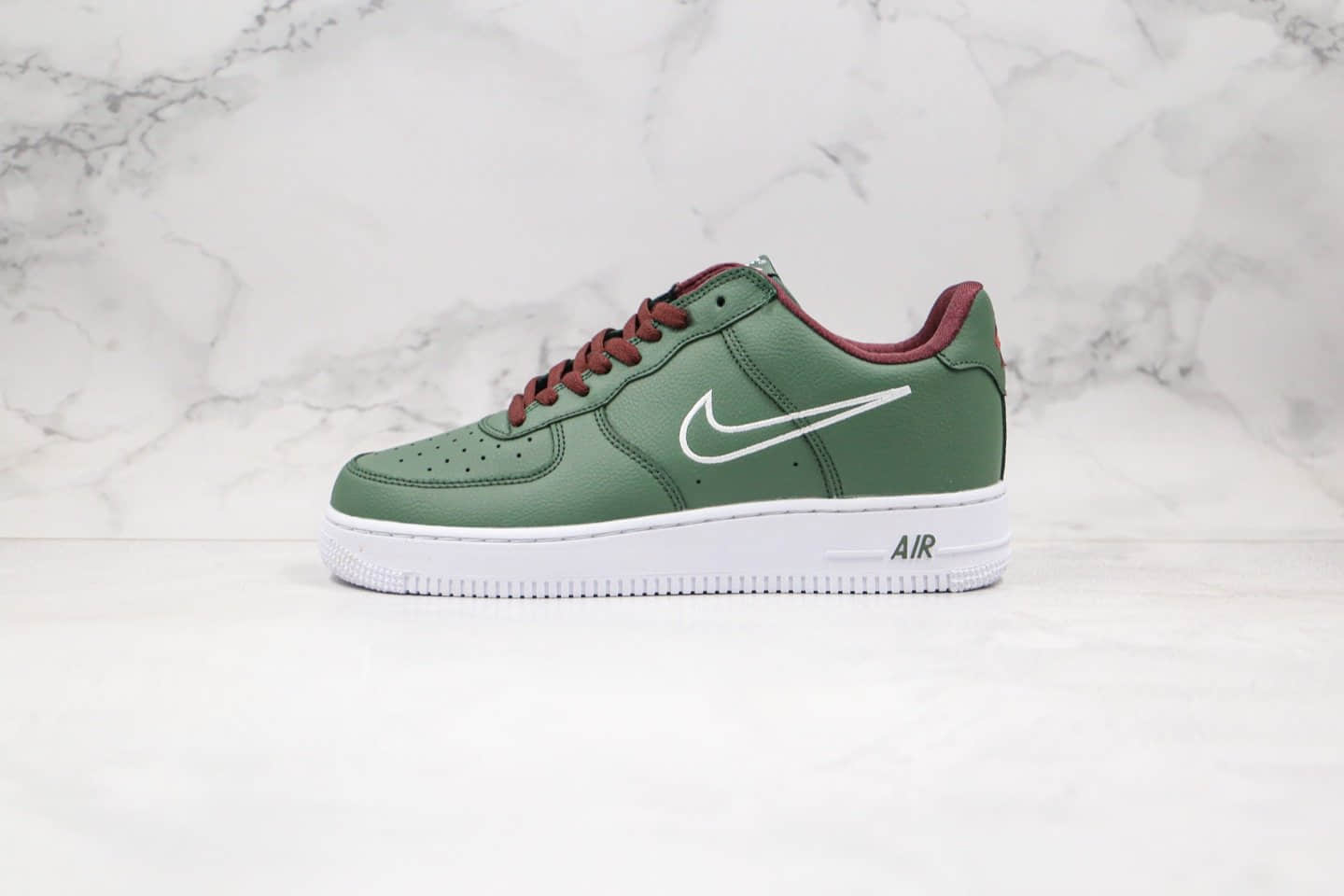 耐克Nike Air Force 1 Hong Kong纯原版本低帮空军一号香港限定绿色内置气垫原盒原标 货号：845053-300