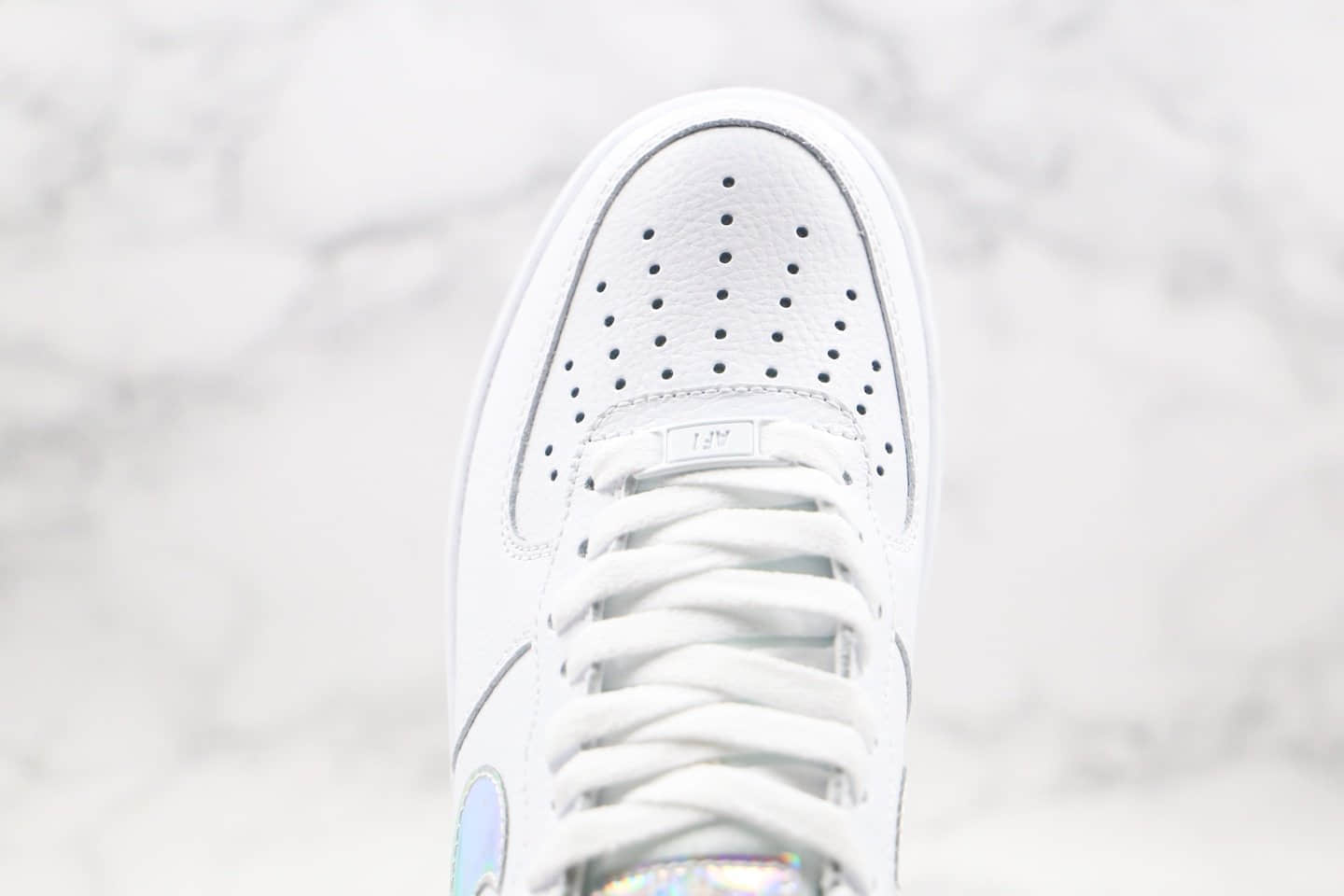 耐克Nike Air Force 1 Low纯原版本低帮空军一号白镭射配色内置气垫原档案数据开发 货号：CJ1646-100