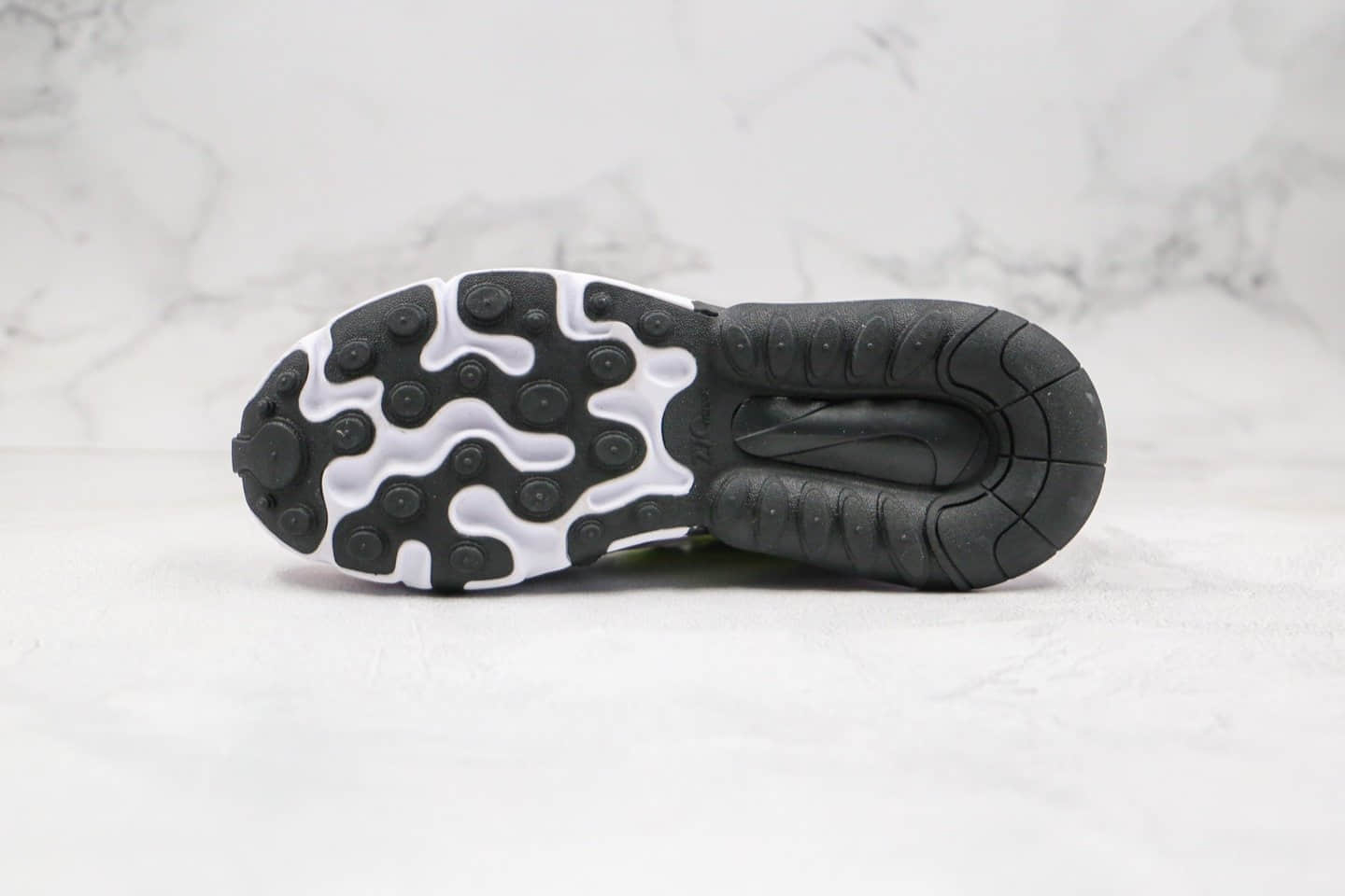 耐克Nike Air Max 270 React纯原版本气垫鞋粉灰绿色内置真小潘气垫原盒原标 货号:BQ0103-010