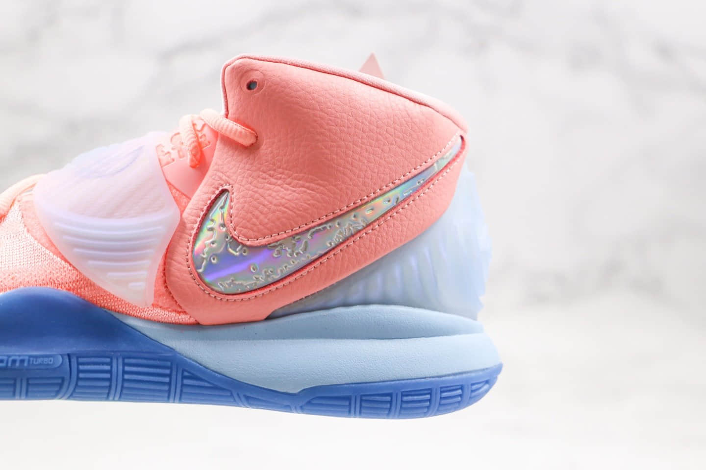 耐克Concepts x Nike Kyrie 6纯原版本欧文6埃及圣甲虫粉蓝色波士顿联名款内置气垫支持实战 货号:CU8880-600