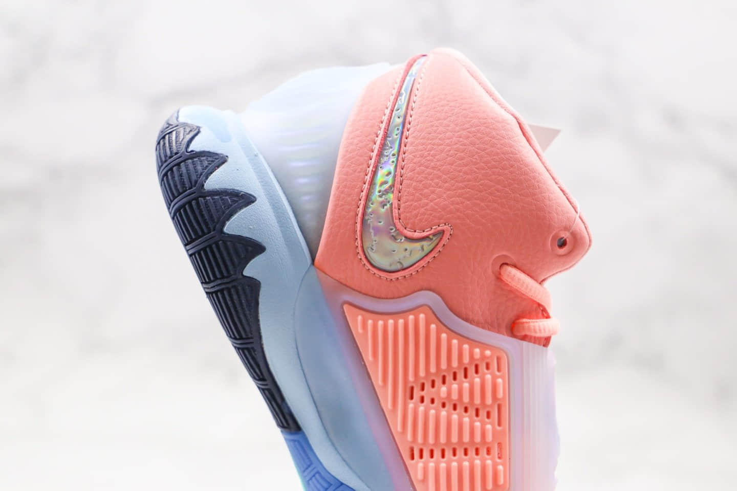 耐克Concepts x Nike Kyrie 6纯原版本欧文6埃及圣甲虫粉蓝色波士顿联名款内置气垫支持实战 货号:CU8880-600