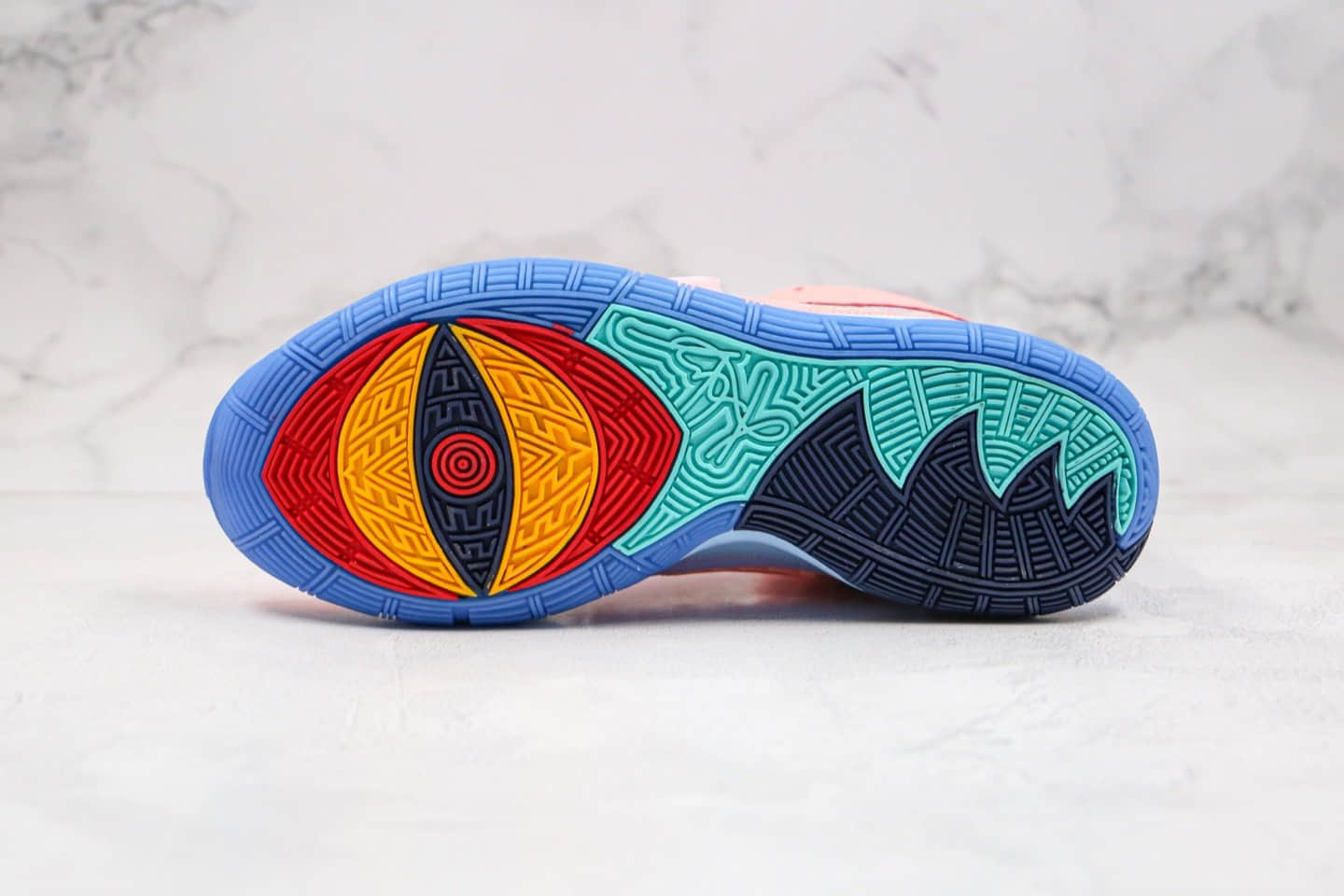 耐克Concepts x Nike Kyrie 6纯原版本欧文6埃及圣甲虫粉蓝色波士顿联名款内置气垫支持实战 货号:CU8880-600