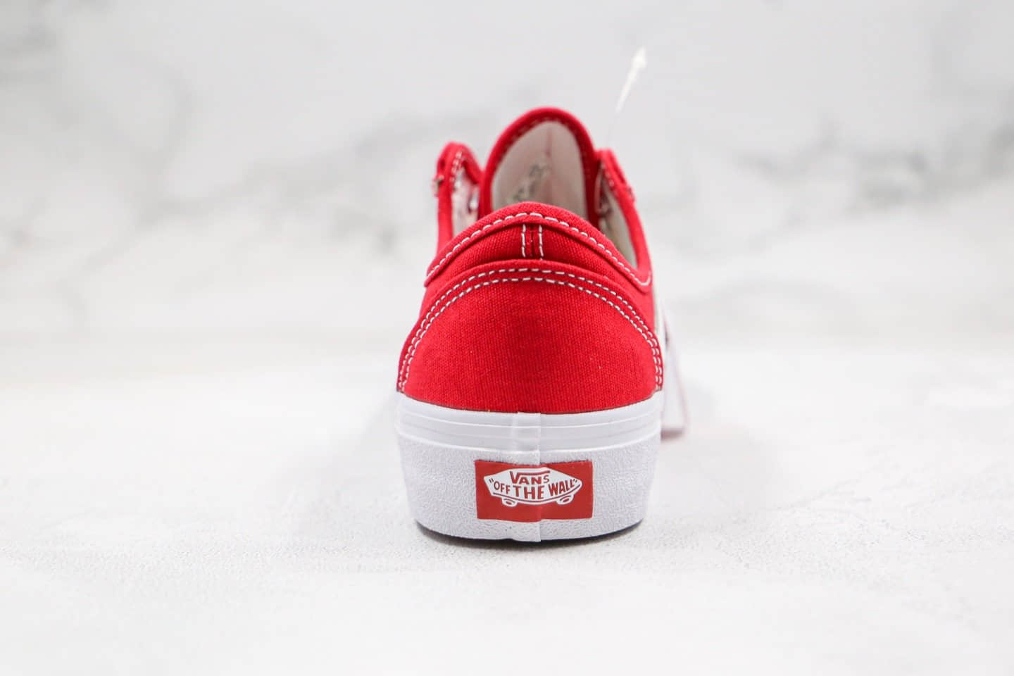 万斯Vans Style 36 Decon Sf纯原版本低帮半月包头杀人鲸大红色硫化板鞋原厂硫化大底内置钢印