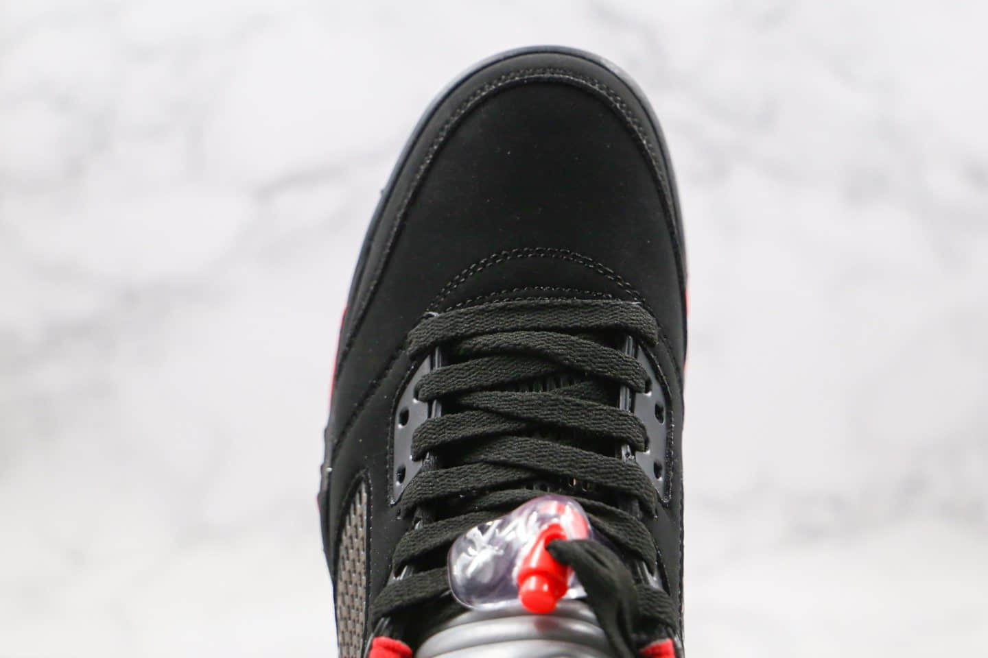 乔丹Air Jordan 5 Low Alternate 90纯原版本低帮AJ5公牛队黑红色内置气垫原厂鞋面材质 货号:819171-001