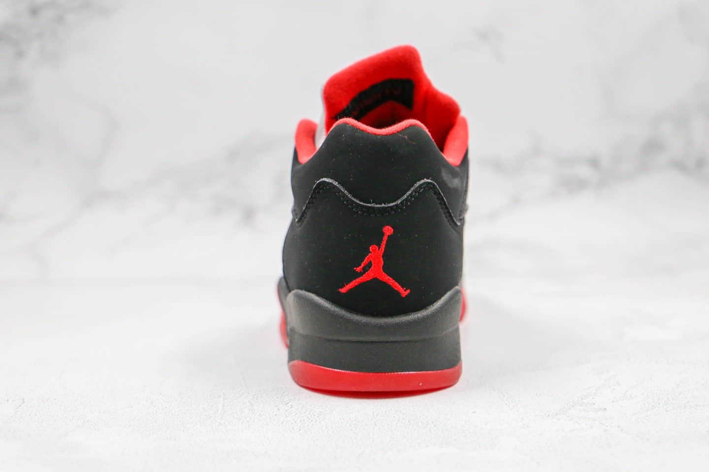 乔丹Air Jordan 5 Low Alternate 90纯原版本低帮AJ5公牛队黑红色内置气垫原厂鞋面材质 货号:819171-001