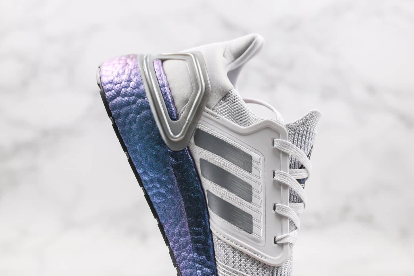 阿迪达斯Adidas Ultra Boost 20 Consortium纯原版本爆米花跑鞋UB6.0灰蓝色正确网纱鞋面材质原盒原标 货号:EG0755