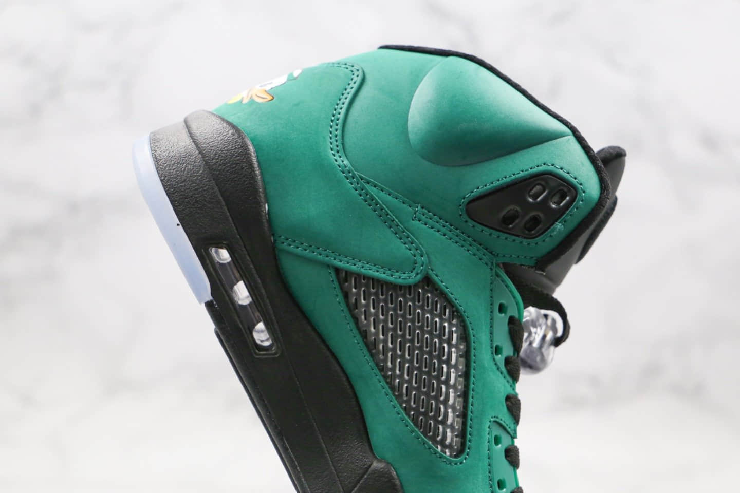 乔丹Air Jordan 5 Oregon Ducks纯原版本鸭子绿色俄勒冈AJ5原盒原标原楦头纸板打造正确3M反光鞋舌 货号:454803-535