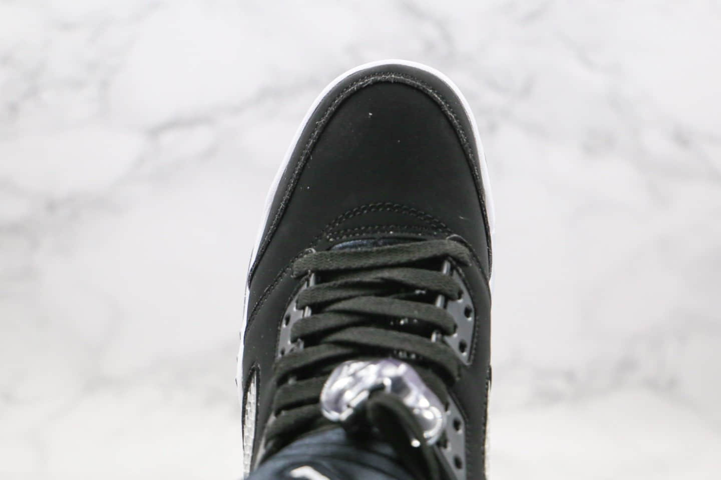 乔丹Air Jordan 5 Paris Saint-Germain纯原版本巴黎圣日耳曼联名款AJ5黑白色3M反光原楦头纸板打造 货号：136027-035