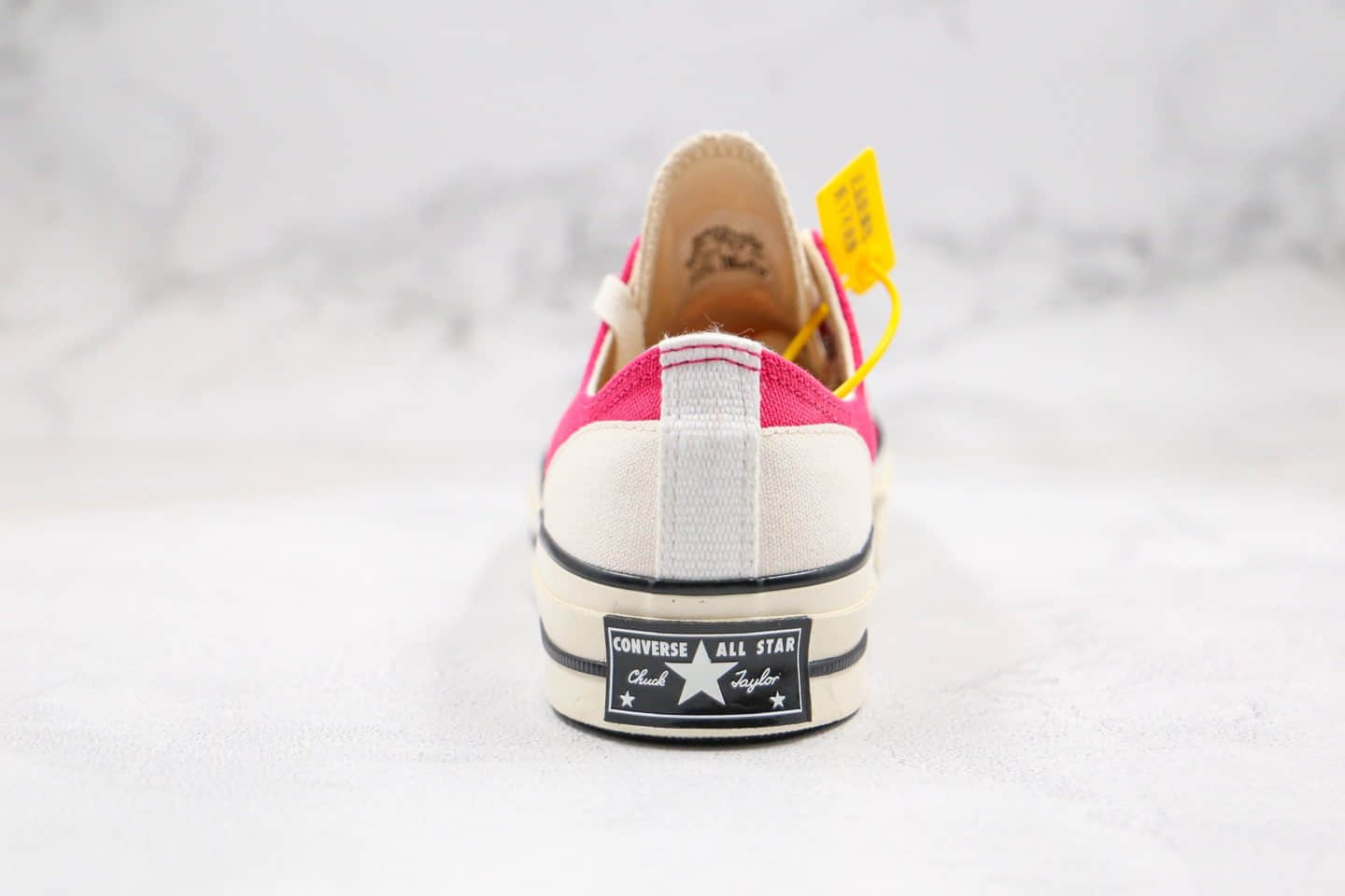 匡威Converse x Midnight Studio公司级版本联名款反标解构玫红色低帮内外反转原盒原标原厂硫化大底 货号:168829C