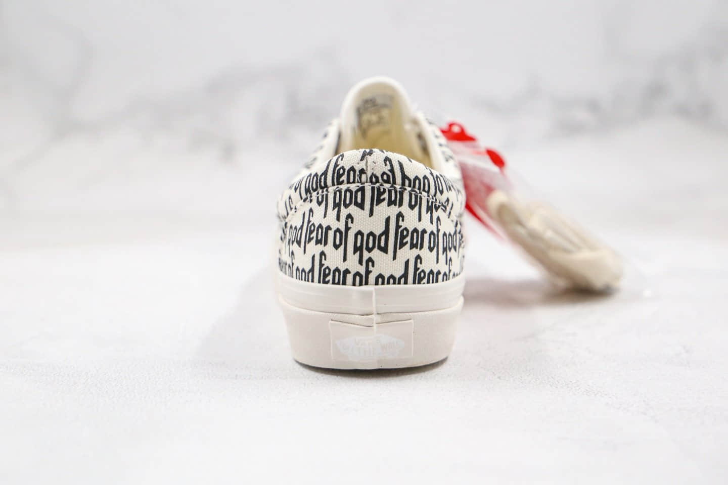 万斯Vans x Fog Era 2.0公司级版本敬畏上帝联名款2.0字母印花黑白色原厂硫化大底内置钢印原盒配件