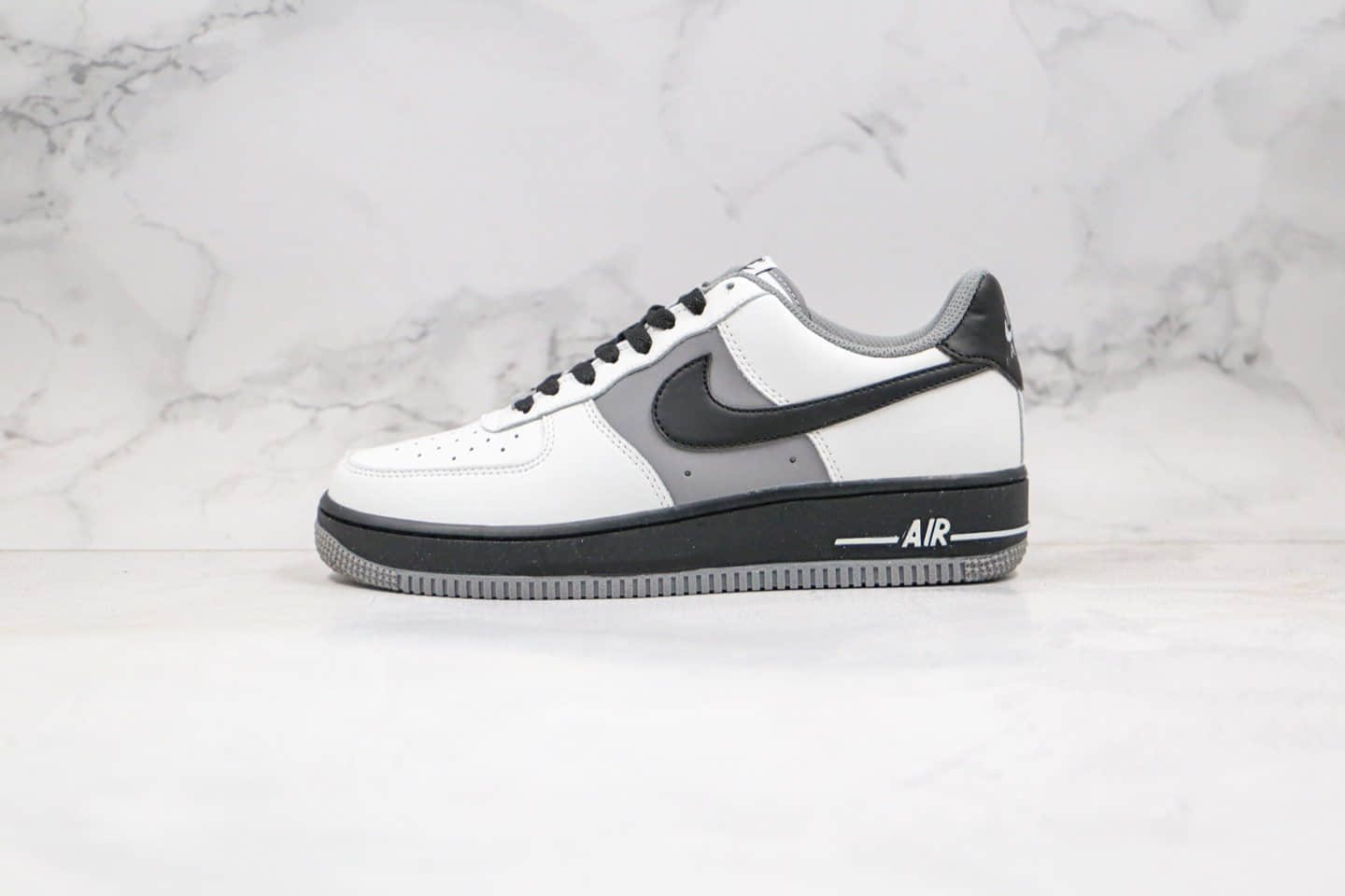 耐克Nike Air Force 1 Low x Dior纯原版本迪奥联名款低帮空军一号白黑灰色内置气垫原盒原标正确楦头纸板打造 货号:553689-609