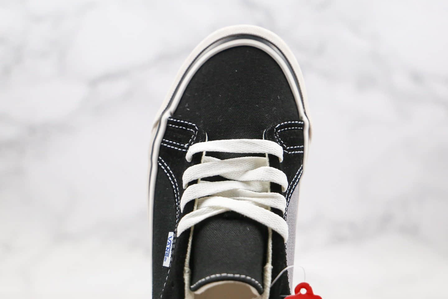 万斯Vans Vault OGLampin LX Lampin公司级版本低帮麂皮系列帆布鞋黑白撞色原鞋开模原厂硫化大底