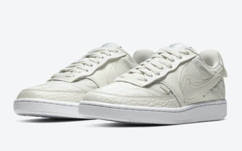 虎纹印花+双Swoosh!Nike小众鞋款Court Vision Low新配色即将登场! 货号:CI7599-100