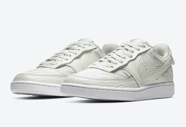 虎纹印花+双Swoosh!Nike小众鞋款Court Vision Low新配色即将登场! 货号:CI7599-100