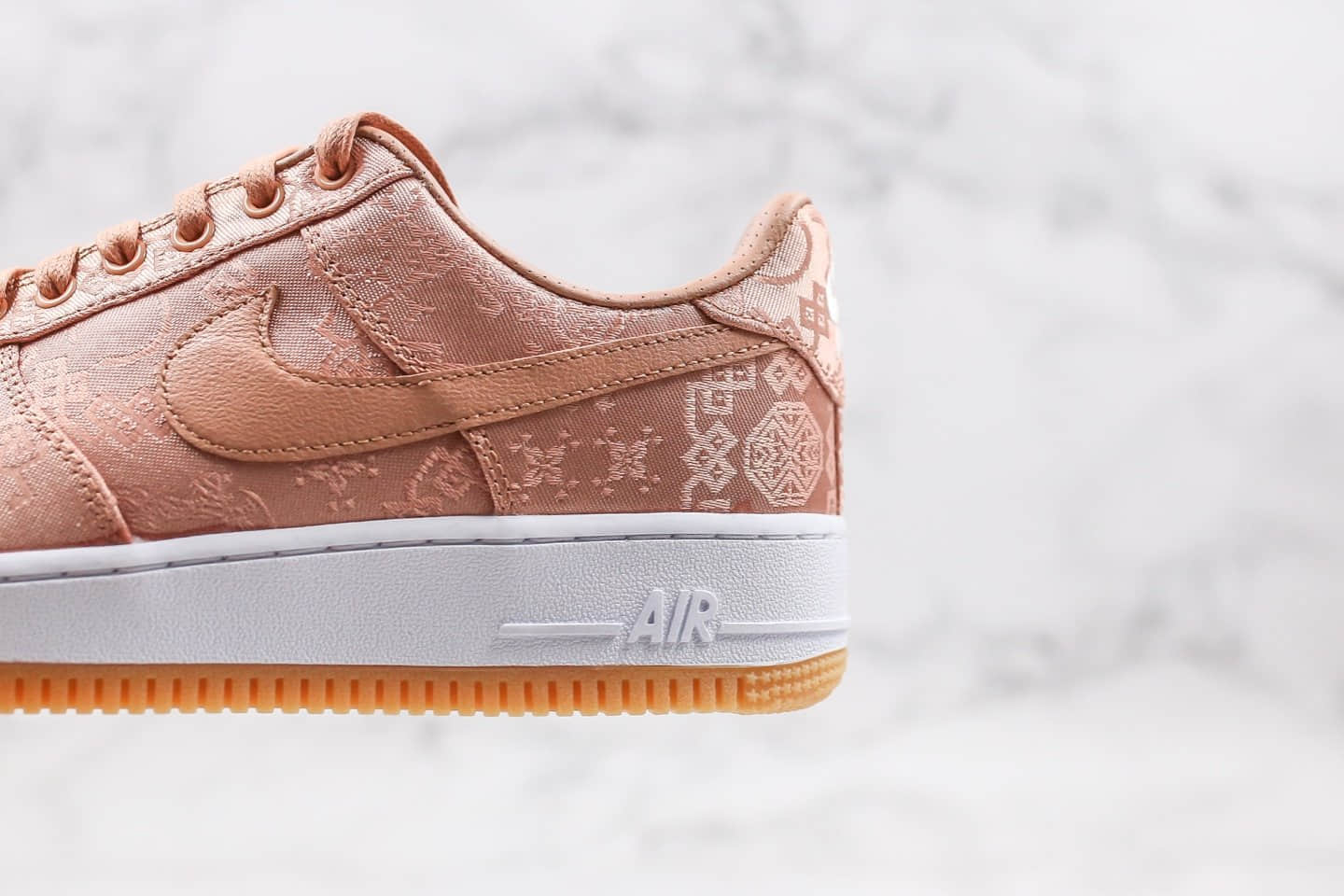 耐克Nike Air Force 1 x Clot纯原版本低帮空军一号粉丝绸内置气垫鞋面可撕正确内层 货号:CJ5290-600