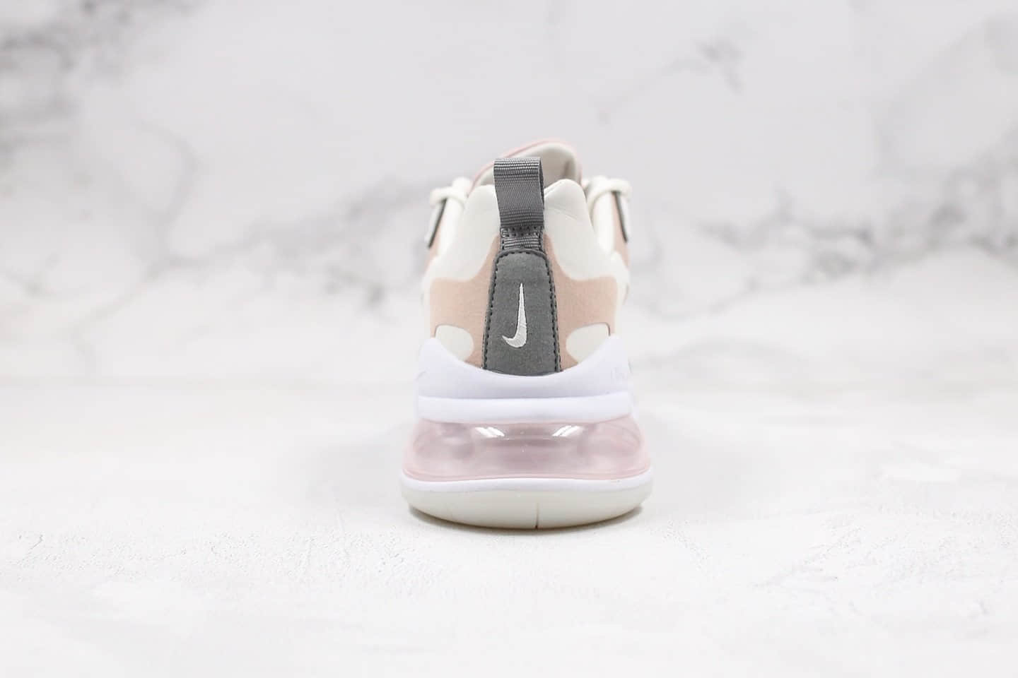 耐克NIKE AIR MAX 270 React气垫鞋Max270纯原版本灰粉色马卡糖果配色真小潘气垫加持正确鞋面材质 货号:CI3899-500
