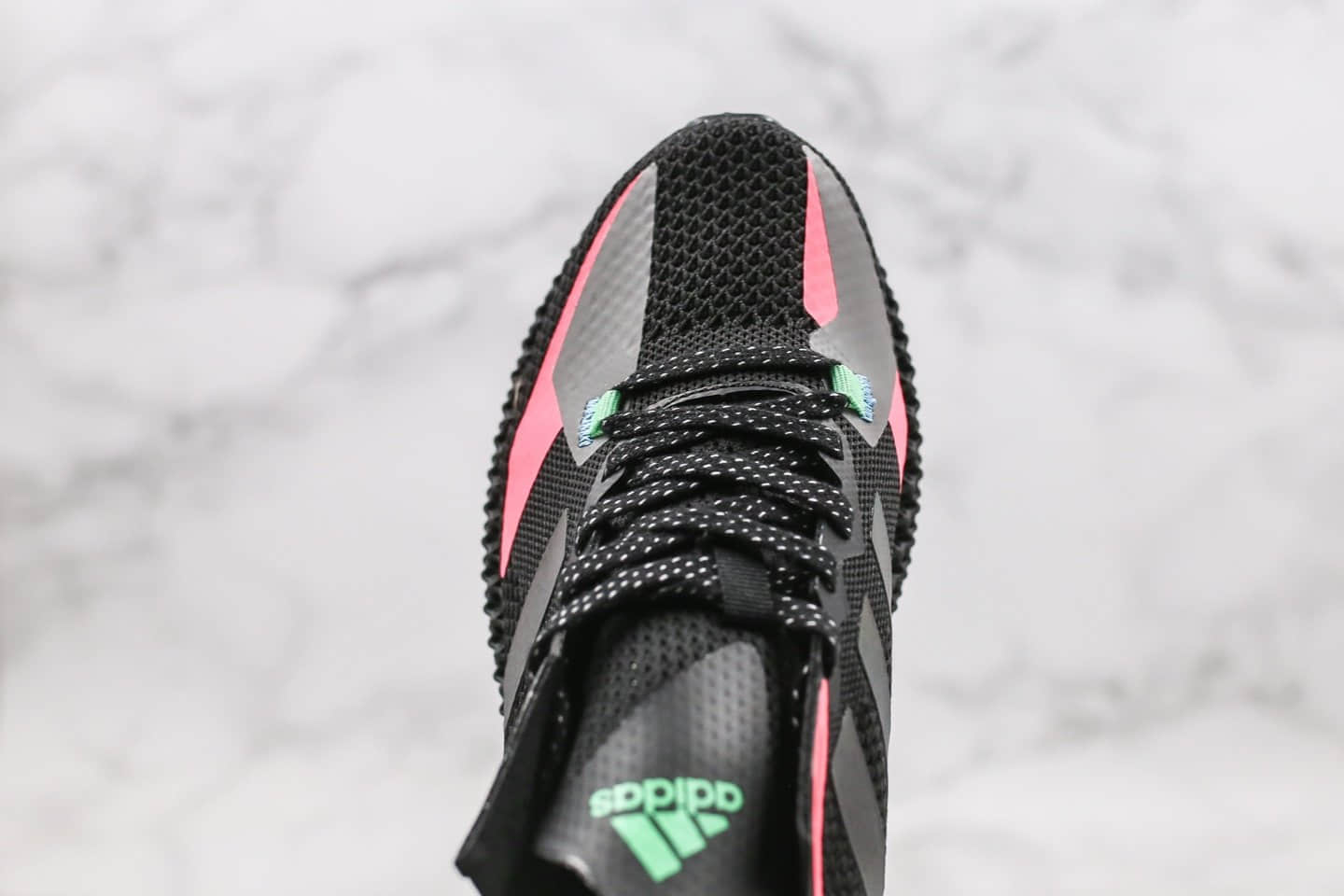 阿迪达斯Adidas Alphaedge 4D M纯原版本慢跑鞋变色龙黑粉炫彩配色原材一比一打造 货号:FW7091