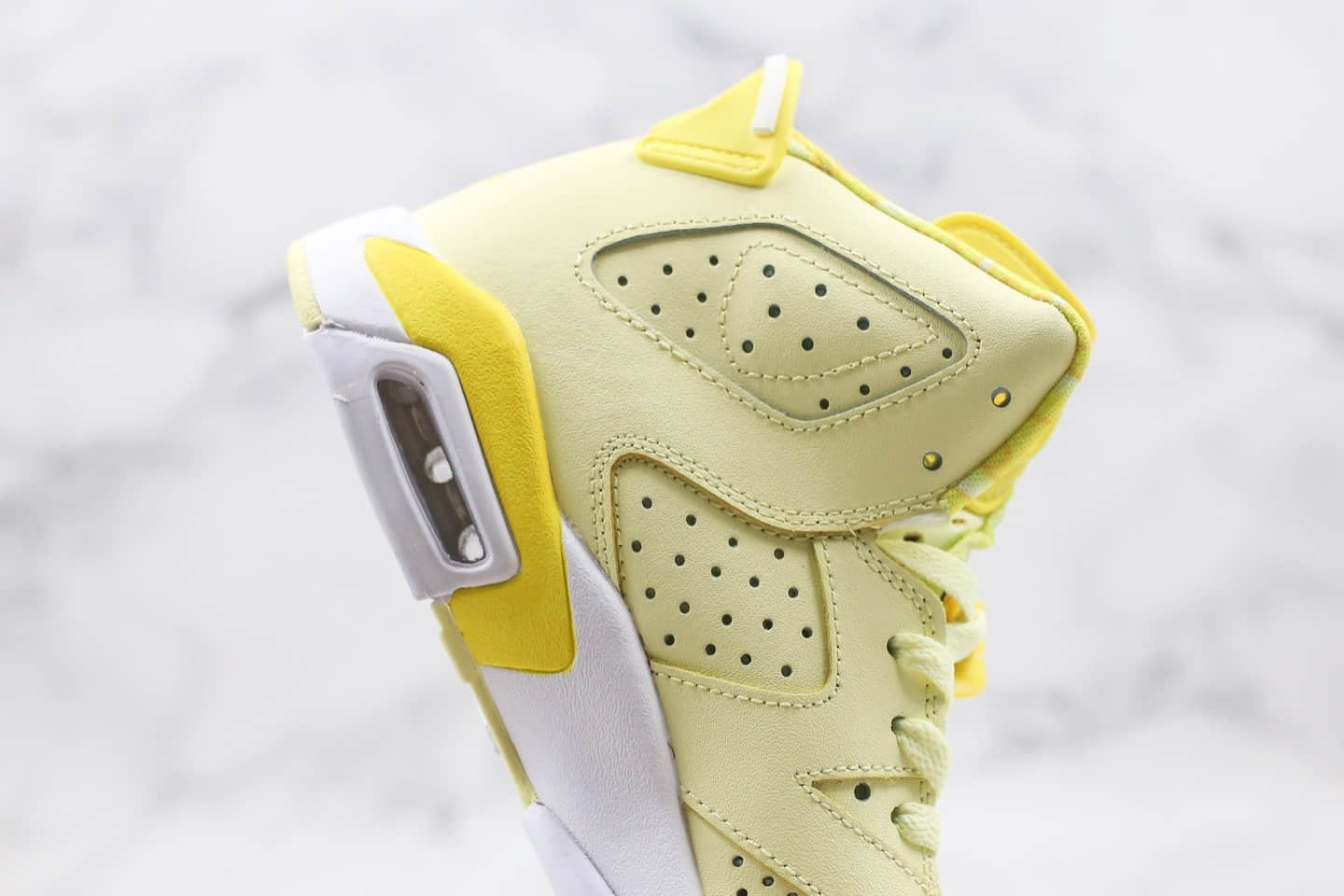 乔丹Air Jordan 6 GS Floral纯原版本花卉柠檬黄AJ6黄玫瑰区别市面通货版本首家实拍出货 货号:543390-800