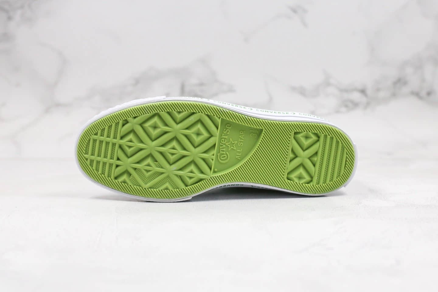 匡威Converse One Star Ox Pinstripe公司级版本木村一星系列苹果绿配色原厂硫化大底正确硅蓝PU软中底 货号:159816C