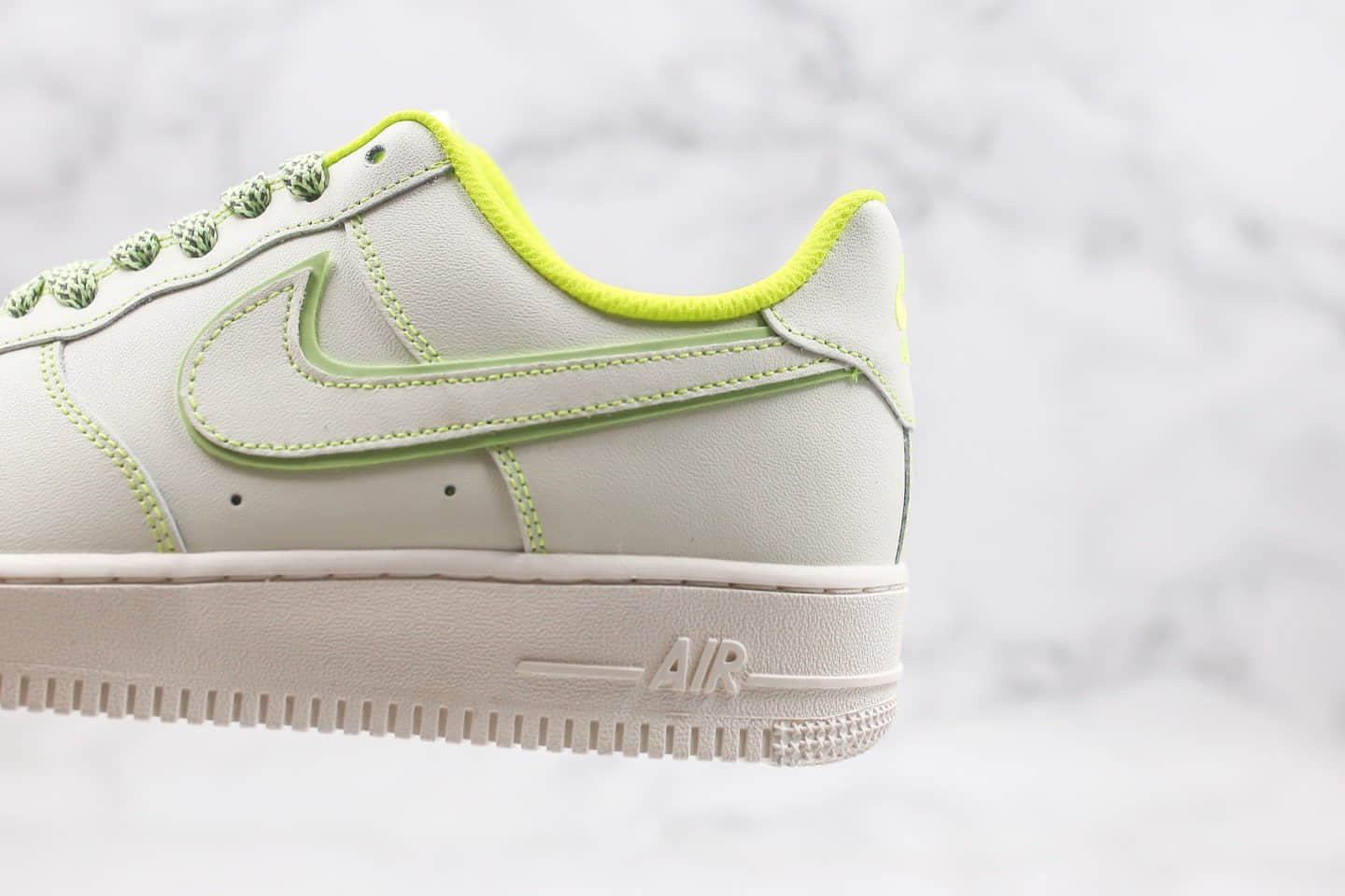 耐克Nike Air Force 1 '07 LV8纯原版本低帮空军一号3M满天星反光3D立体勾白绿色内置气垫原档案数据开发 货号:315122-909