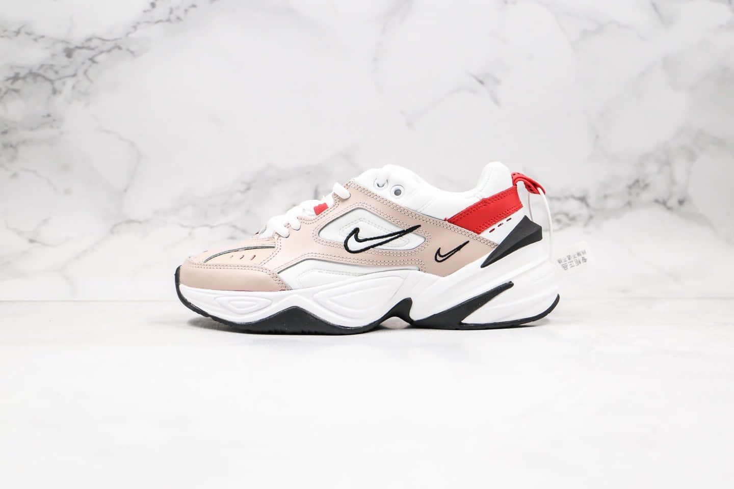 耐克Nike Air Monarch the M2K Tekno纯原版本复古老爹鞋M2K豆沙粉色原盒原标区别市面通货版本 货号:AO3108-205