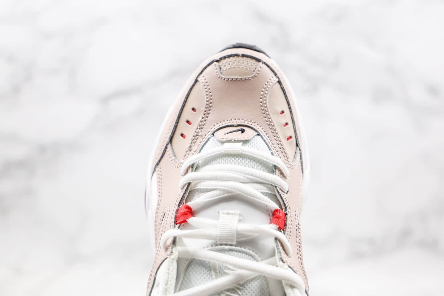 耐克Nike Air Monarch the M2K Tekno纯原版本复古老爹鞋M2K豆沙粉色原盒原标区别市面通货版本 货号:AO3108-205