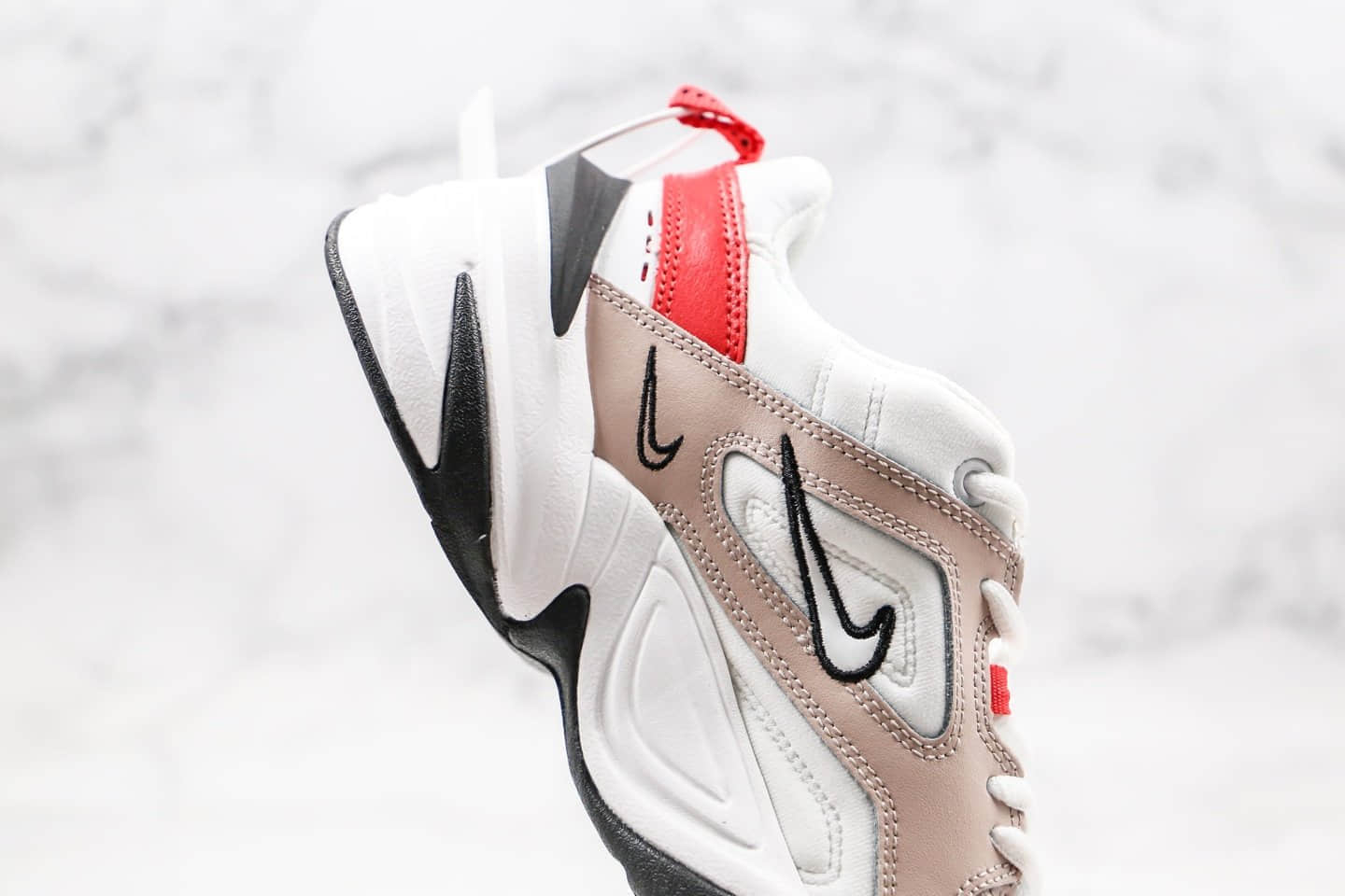 耐克Nike Air Monarch the M2K Tekno纯原版本复古老爹鞋M2K豆沙粉色原盒原标区别市面通货版本 货号:AO3108-205