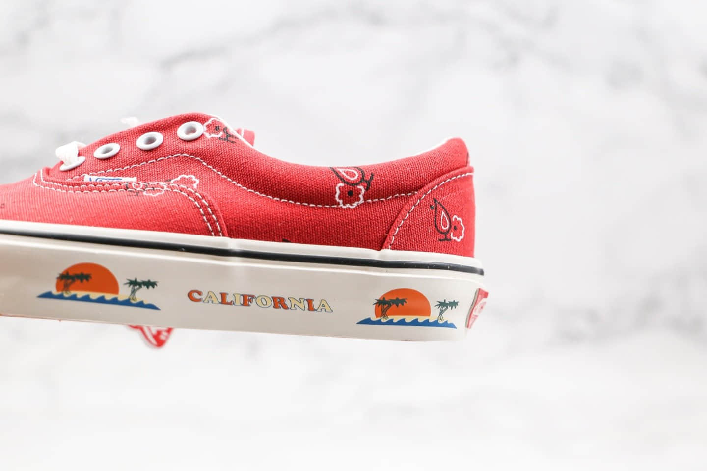 万斯Vans Vault Paisley公司级版本加利福利亚腰果花阳光沙滩红色原厂硫化大底原档案数据开发