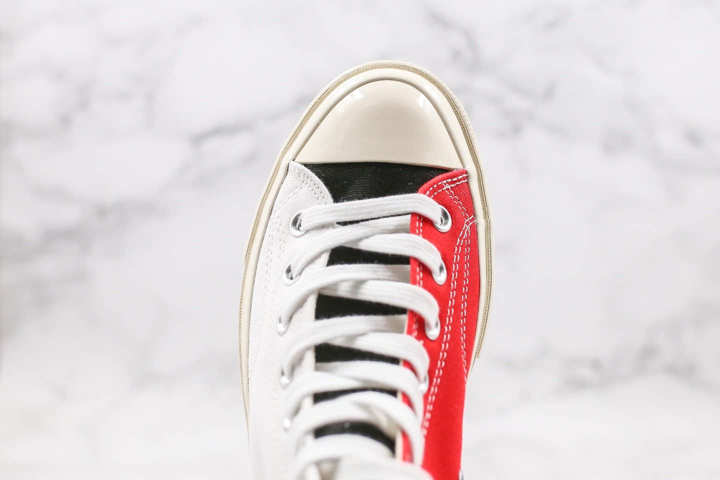 匡威Converse Chuck 70s公司级版本高帮黑标拼接黑白拼色豹纹帆布鞋原厂硫化正确PU硅蓝中底 货号:166747C