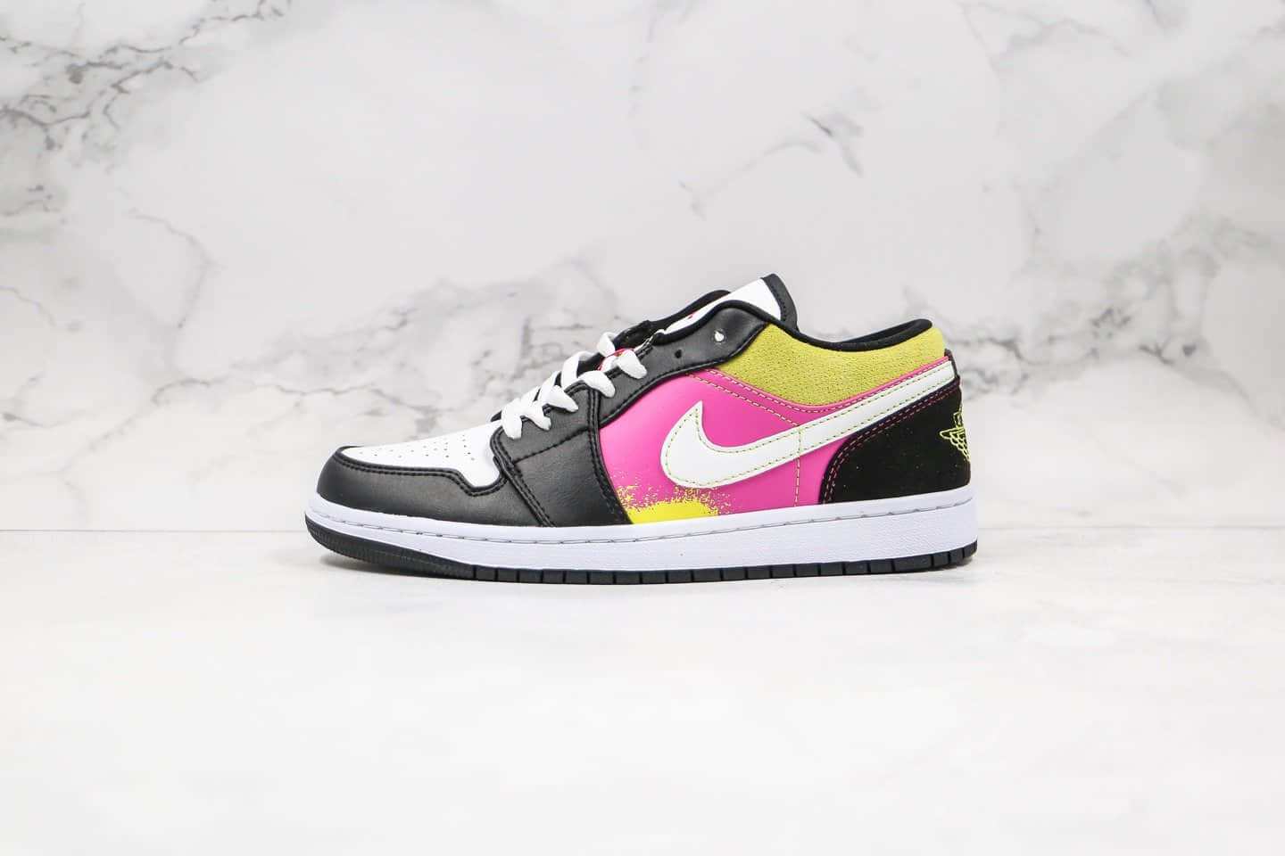 乔丹Air Jordan 1 Low纯原版本低帮AJ1黑芥末黄配色正确头层皮革鞋面原厂后跟定型 货号:CW5564-001