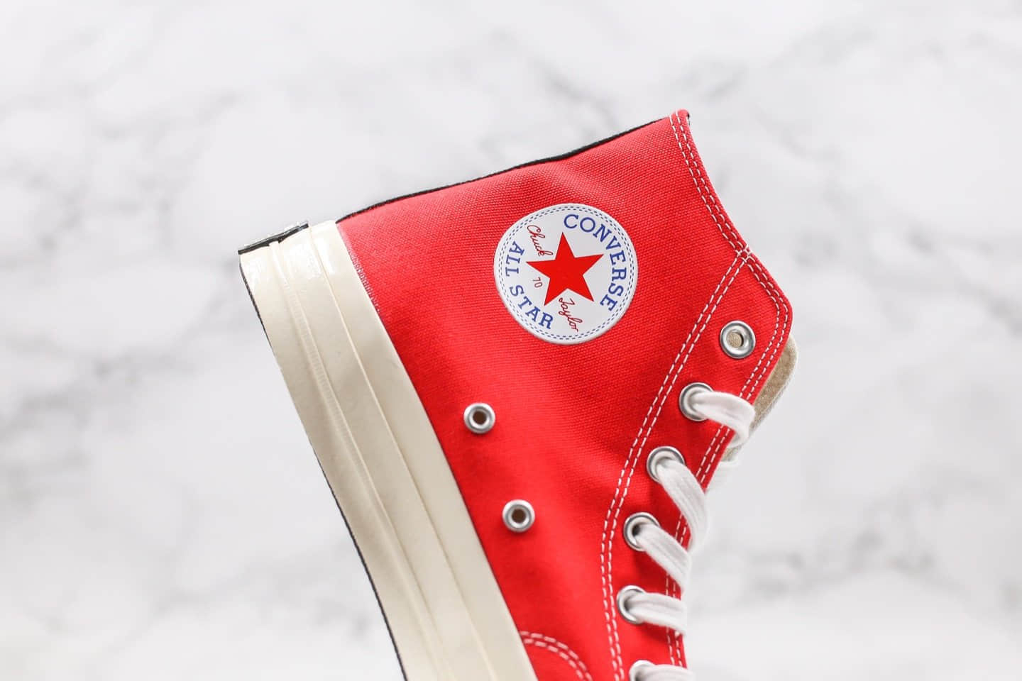 匡威Converse Chuck 70s公司级版本高帮黑标拼接黑白拼色豹纹帆布鞋原厂硫化正确PU硅蓝中底 货号:166747C