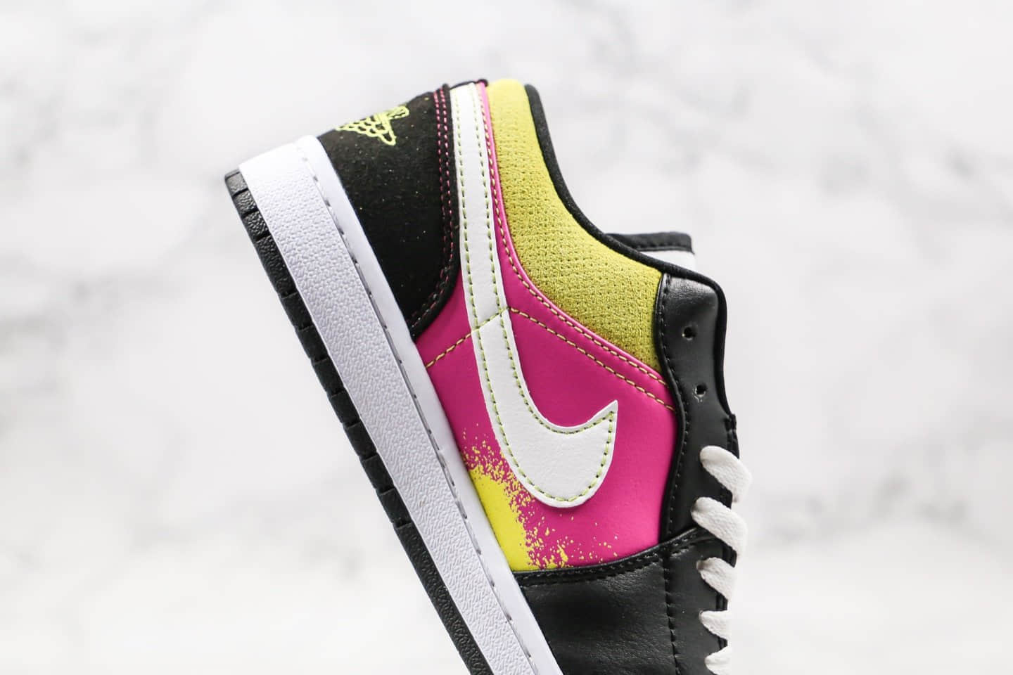 乔丹Air Jordan 1 Low纯原版本低帮AJ1黑芥末黄配色正确头层皮革鞋面原厂后跟定型 货号:CW5564-001