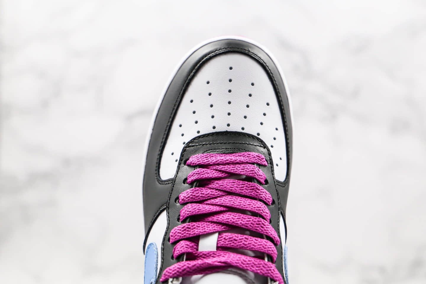 耐克Nike Air Force 1 x Kobe纯原版本科比纪念版空军一号黑紫蓝色原盒原标 货号:KB8626-024