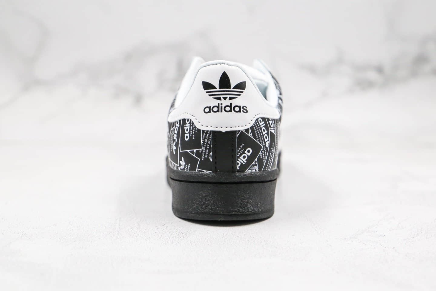 阿迪达斯adidas originals Superstar公司级版本陈奕迅代言款贝壳头50周年满印logo黑白配色原数据开发 货号:FV2820