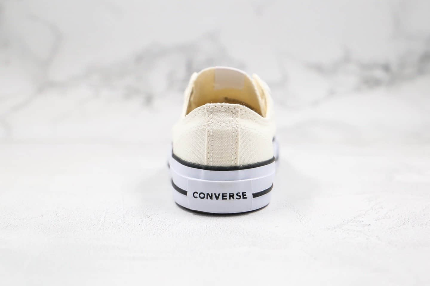 匡威Converse All Star公司级版本低帮帆布鞋日产红盒米白配色蓝底双围条