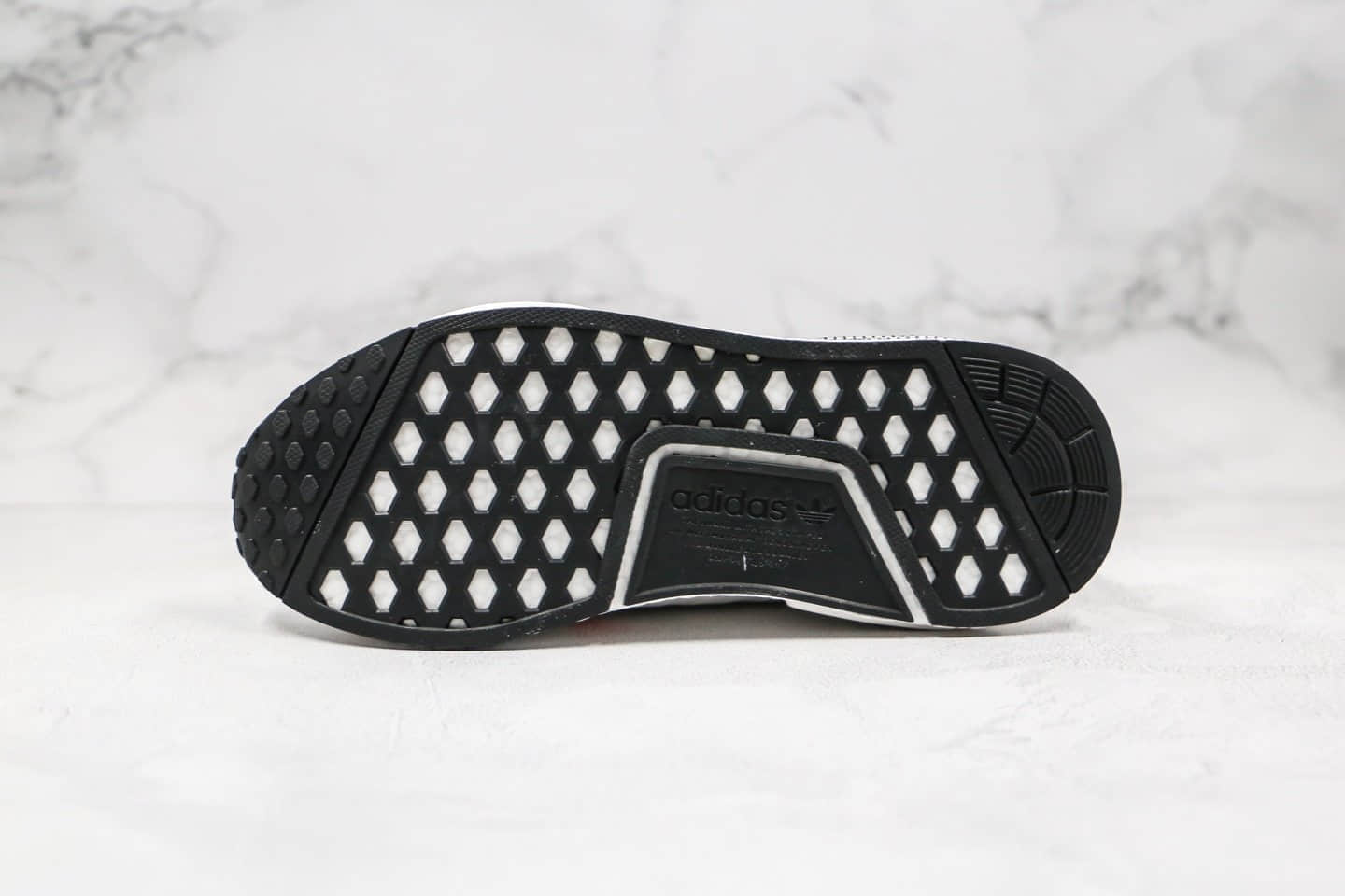 阿迪达斯adidas NMD R1纯原版本爆米花跑鞋NMD白灰橙色原盒原标原楦头纸板打造 货号:EE5086
