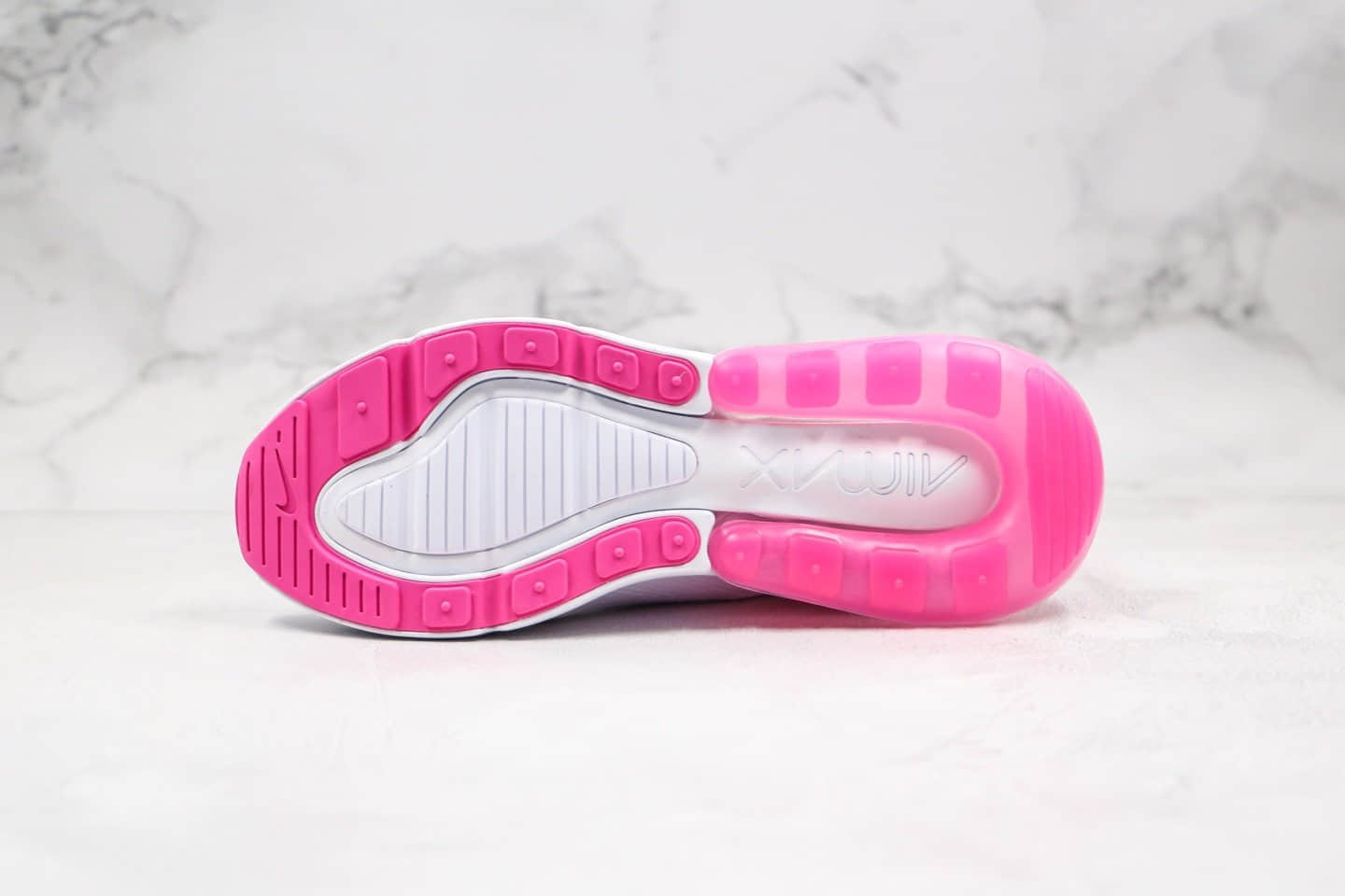 耐克Nike Air Max 270气垫鞋白粉色纯原版本内置真小潘气垫原档案数据开发 货号:CI1963-191