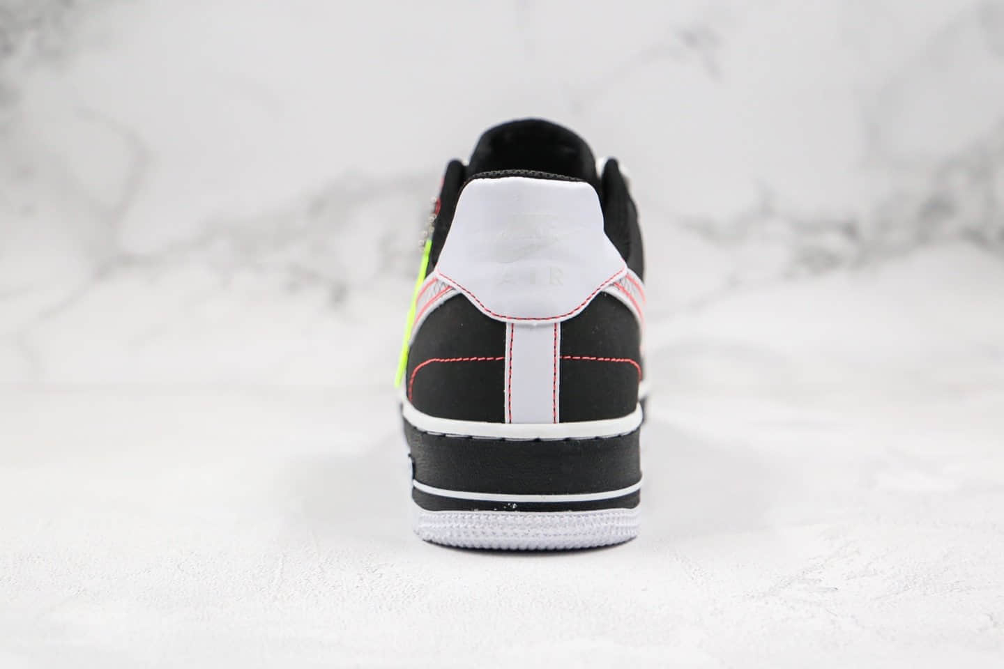 耐克Nike Air Force 1'07 Paranoise纯原版本低帮空军一号权志龙二代黑红手稿配色内置气垫原鞋开发 货号:CU6646-001