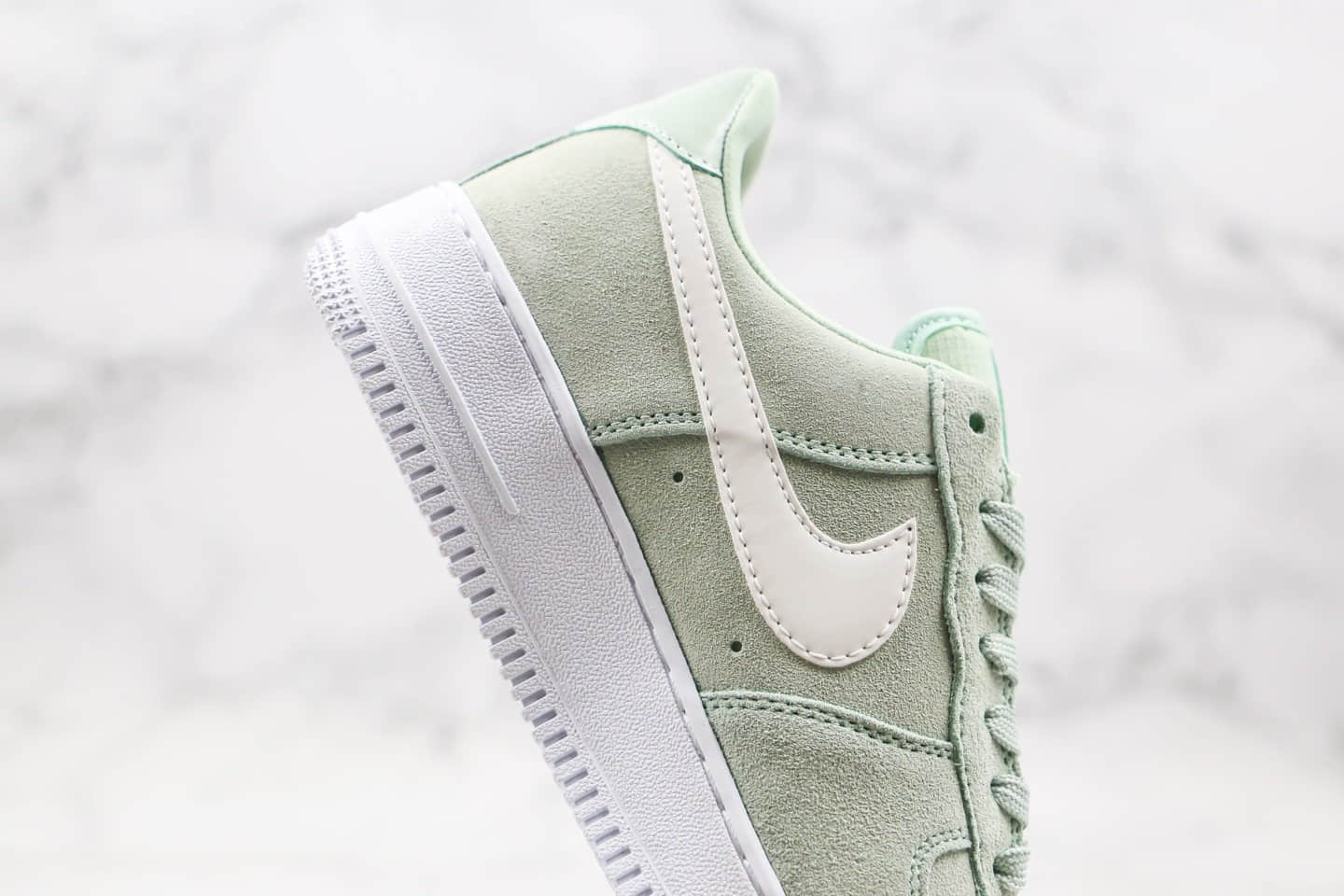 耐克Nike Air Force 1 Frost Green纯原版本低帮空军一号薄荷绿霜淡草绿色3M反光勾内置气垫原盒原标 货号:CV3026-300