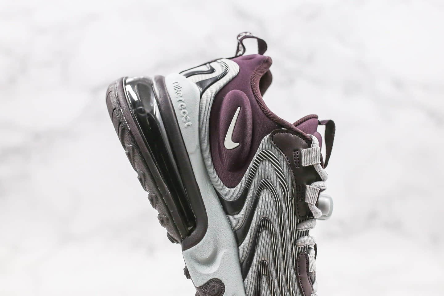 耐克Nike Air Max 270 Retro eng气垫鞋Max270纯原版本三代灰黑棕色后置半掌真气垫缓震原楦头纸板打造 货号:CK2595-600