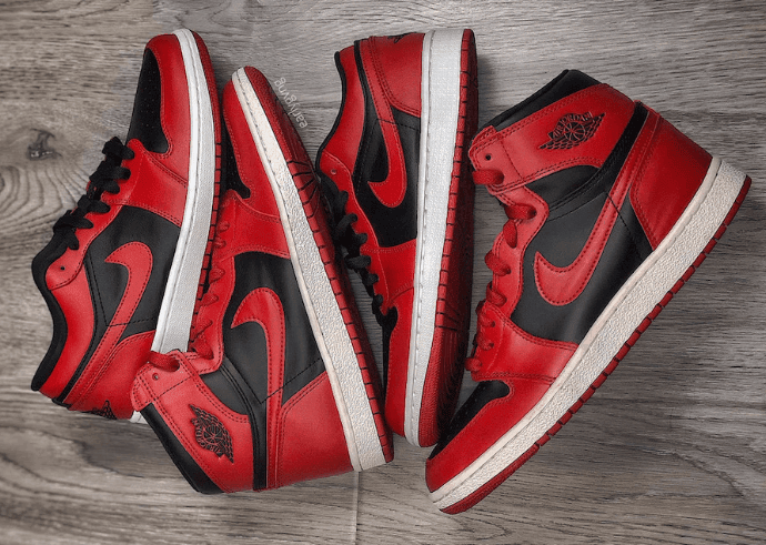 “反转黑红”AJ1有低帮版本了!更适合夏季上脚!